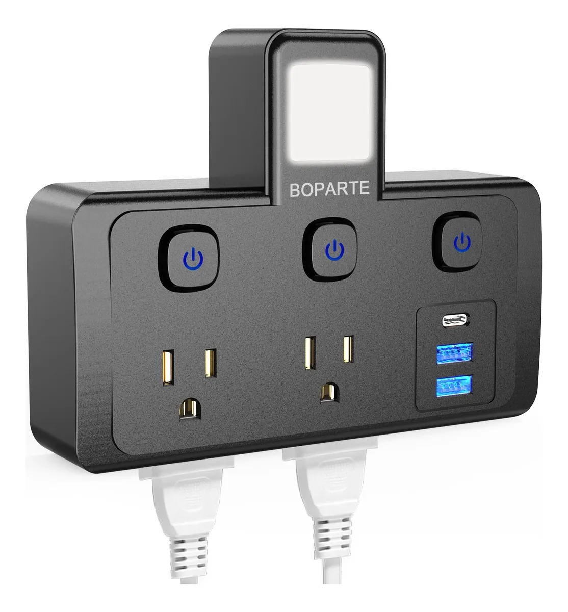 Multicontactos Usb, Interruptor Independiente Y Luz Nocturna